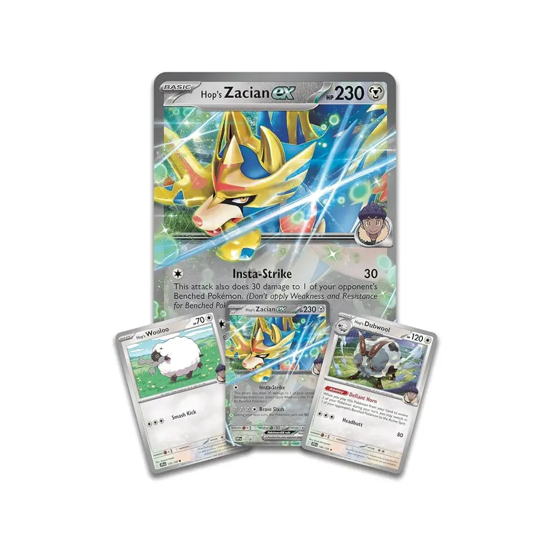 POKEMON TCG - HOP´S ZACIAN EX BOX  EN INGLES