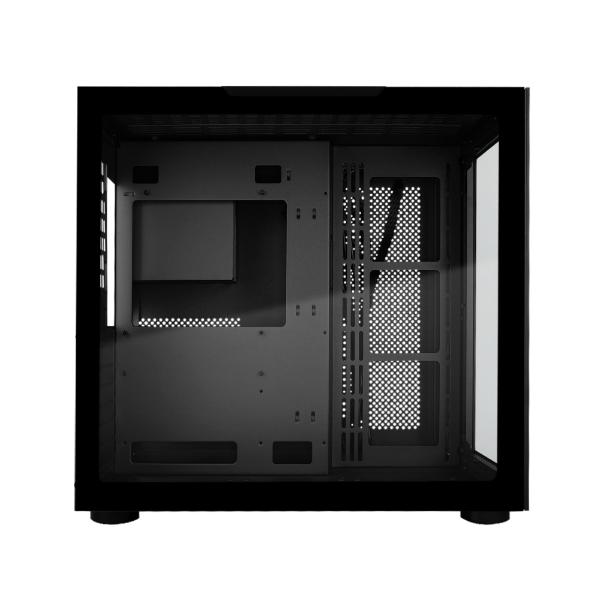 Game Factor GABINETE GAME FACTOR ATX FISHTANK DOBLE CRISTAL USB 3.0 S/FTE NEGRO CSG700-BK