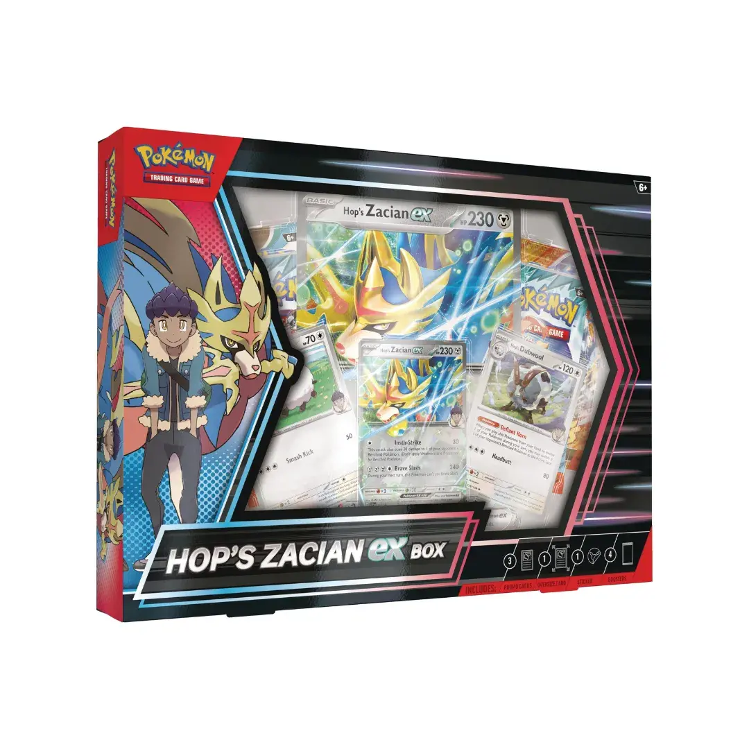 POKEMON TCG - HOP´S ZACIAN EX BOX  EN INGLES