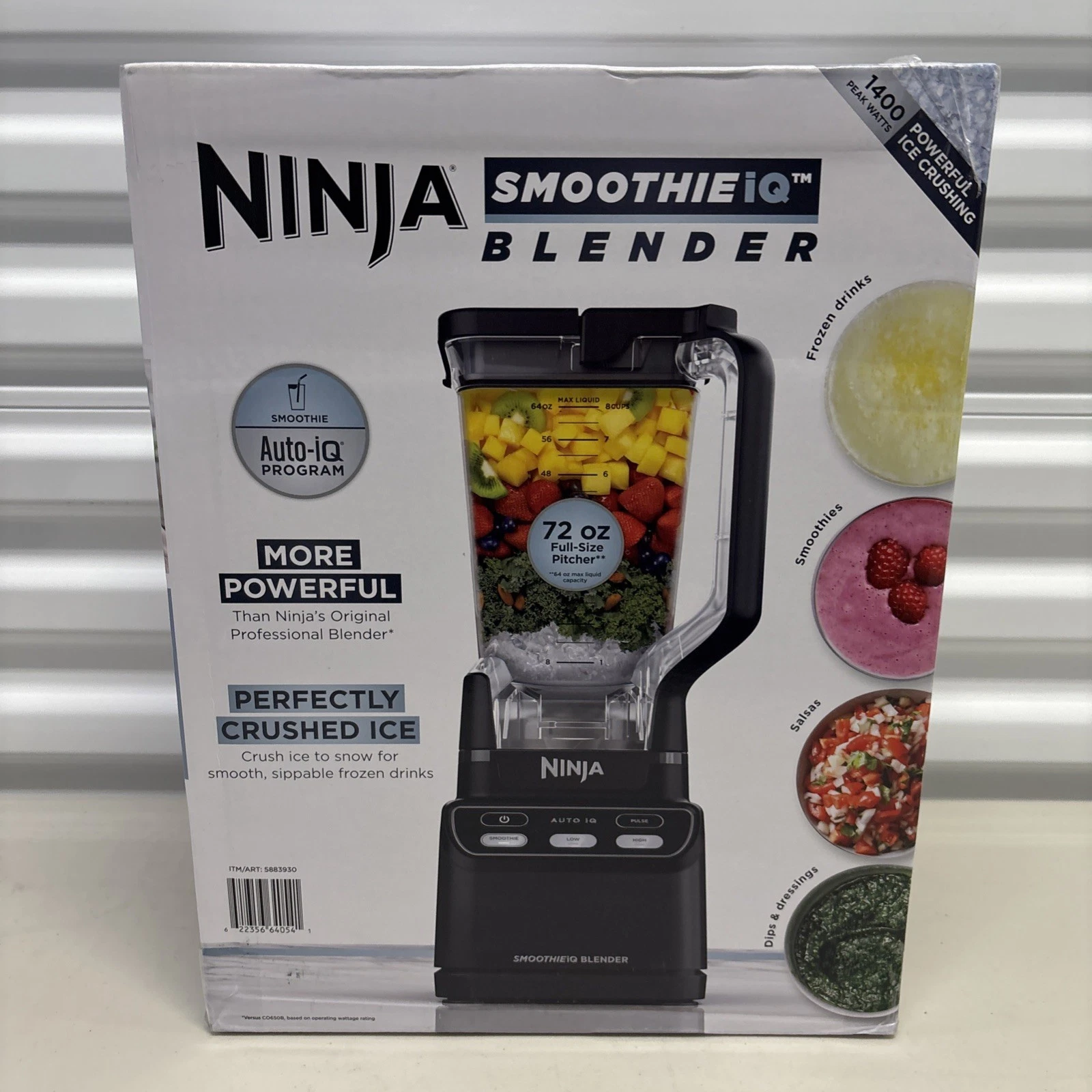 Licuadora Ninja Smoothie IQ Blender 72oz 1200w Co750b 