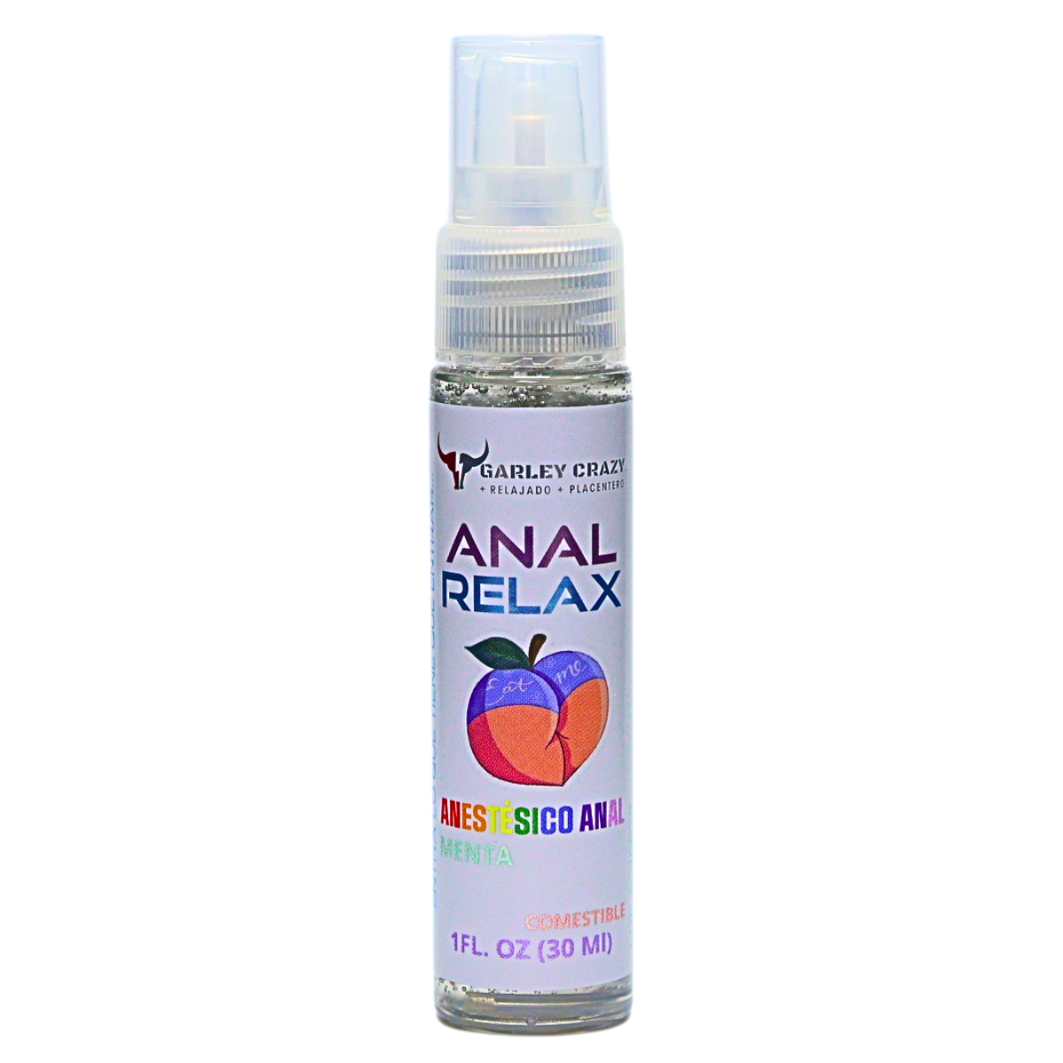 Garley Crazy Anal Relax Lubricante Desensibilizador 1fl.oz/30ml Relajante Anal FRAMBUESA 