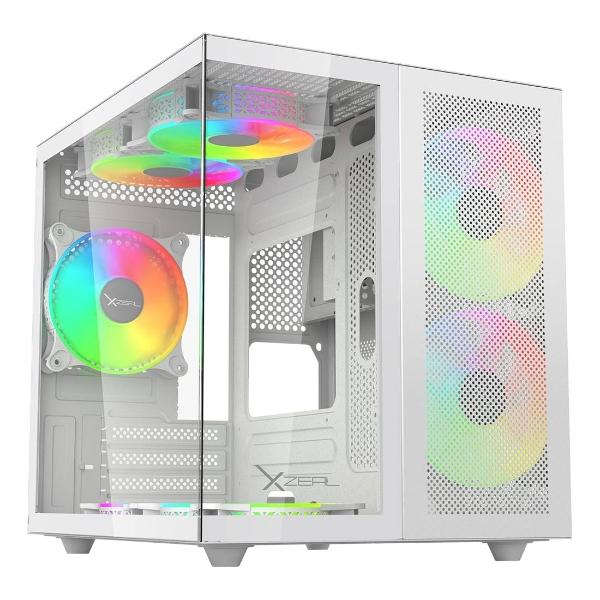 XZEAL GABINETE XZEAL CUBO M-ATX/ITX BLANCO 3 VENTILADORES ARGB XZGAMC1W