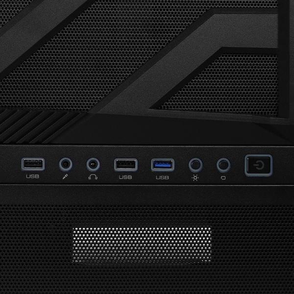 Game Factor GABINETE GAME FACTOR ATX CRISTAL USB 3.0 INT. LAT/RGB S/FTE CSG800 BK
