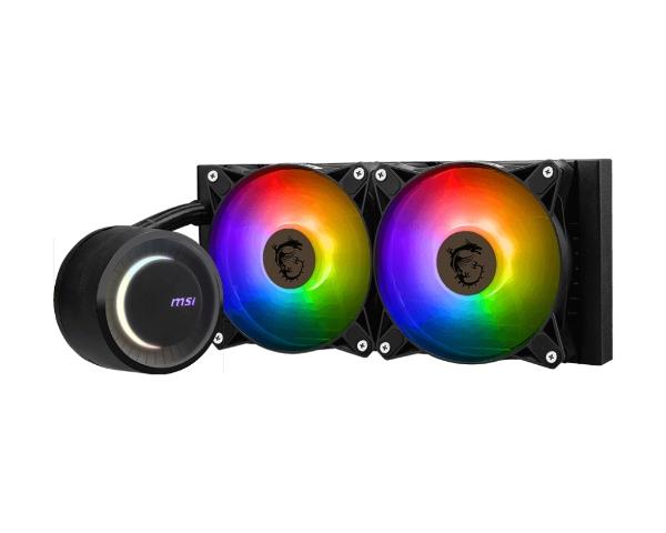 VENTILADOR P/CPU MSI (MAG CORELIQUID E240) ARGB, ENFRIAMIENTO LIQUIDO, 2 FAN, 240MM, NEGRO