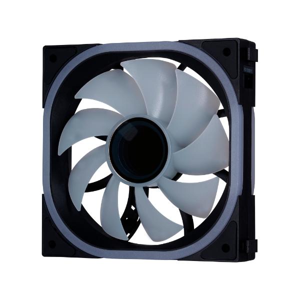 Game Factor VENTILADOR MODULAR GAME FACTOR 120MM 58CFM 1900RPM RGB NEGRO FG500-BK