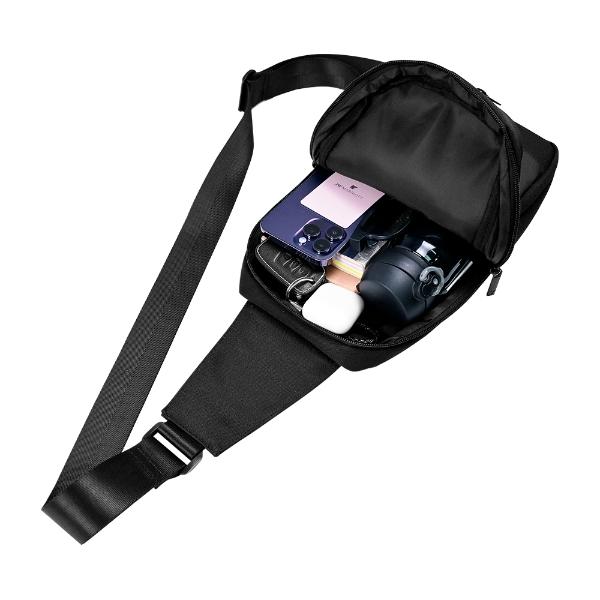Vorago MOCHILA PECHERA CRUZADA VORAGO POLYESTER NEGRA (CB-300)
