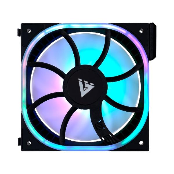 Game Factor VENTILADOR MODULAR GAME FACTOR 120MM 58CFM 1900RPM RGB NEGRO FG500-BK