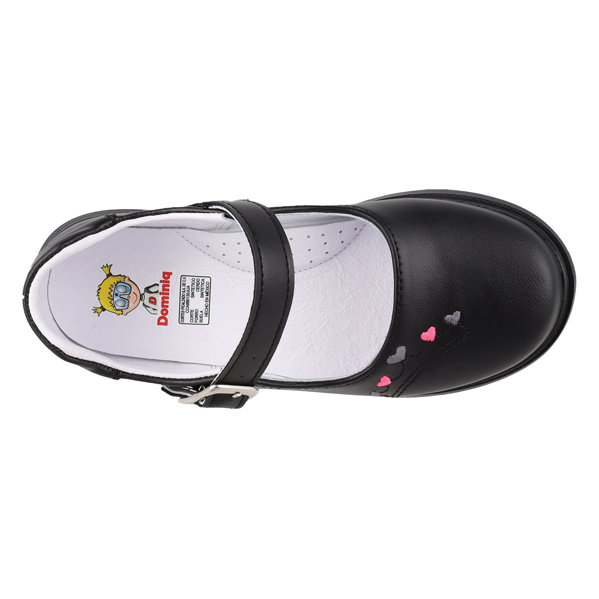 Zapato Escolar Casual Niña Dominiq Mod. 2293 Corona y Corazones Compartir Pinterest