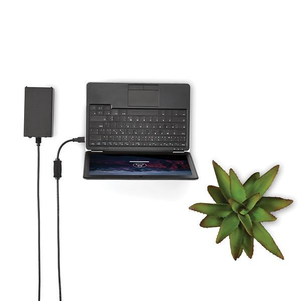 Cargador de energía PD con cable USB C integrado 60 W Manhattan.