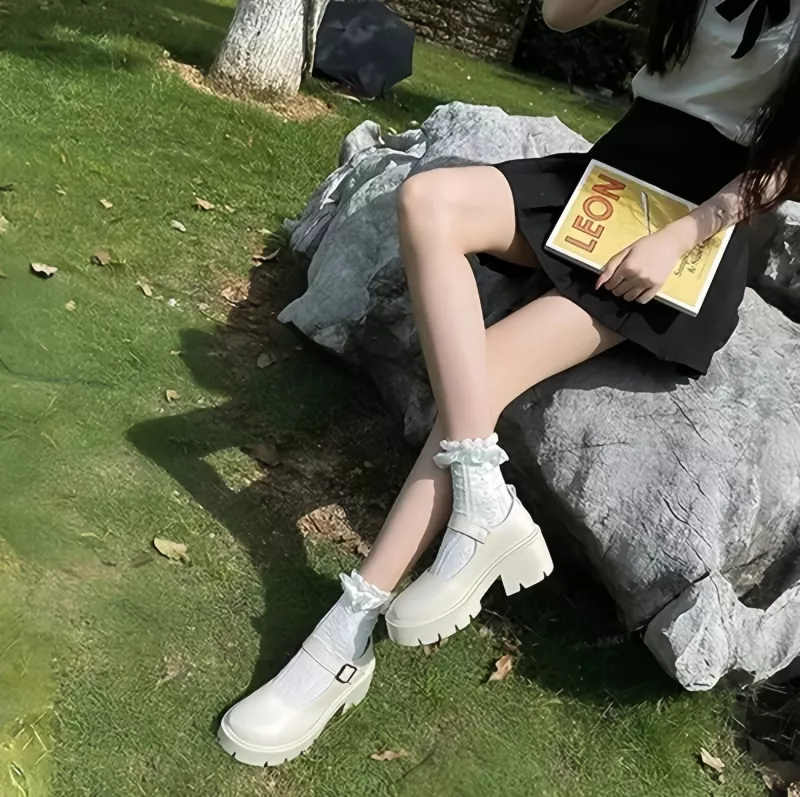 Zapatos De Plataforma Lolita Con Tacón Alto Para Mujer
