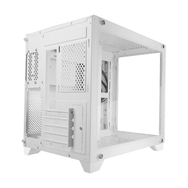 Game Factor GABINETE GAME FACTOR MATX FISHTANK DOBLE CRISTAL USB 3.0 S/FTE BLANCO CSG570-WH