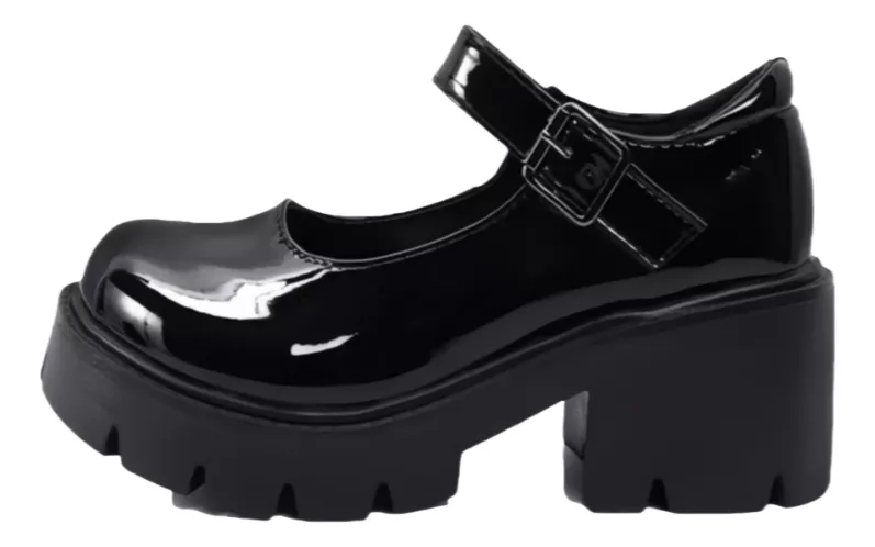 Zapatos De Plataforma Lolita Con Tacón Alto Para Mujer