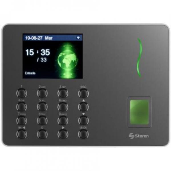 Steren Reloj Checador Steren de Huella Digital con Wi-Fi
