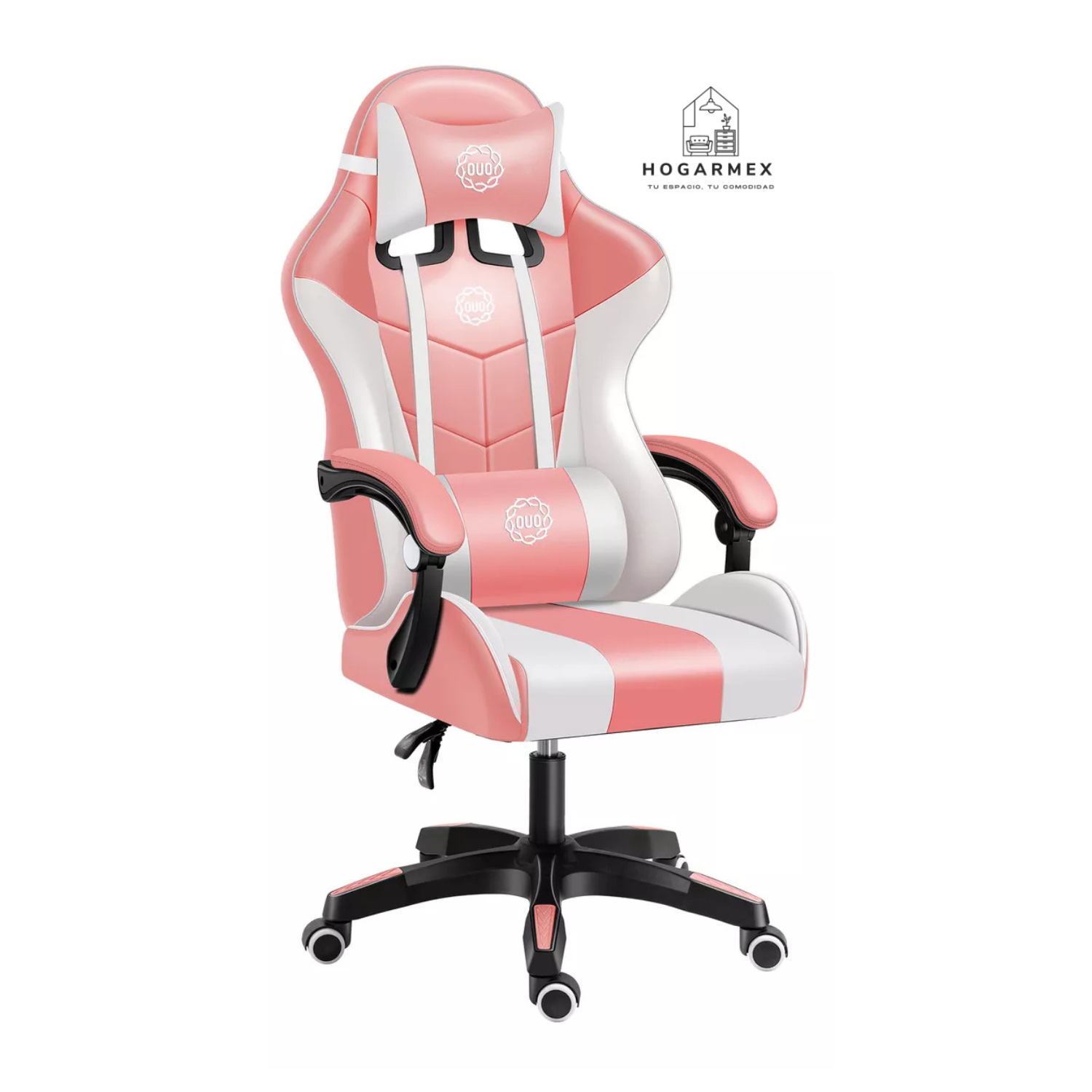 Silla Gamer Rosa Pro | Ergonómica, Reclinable y Elegante