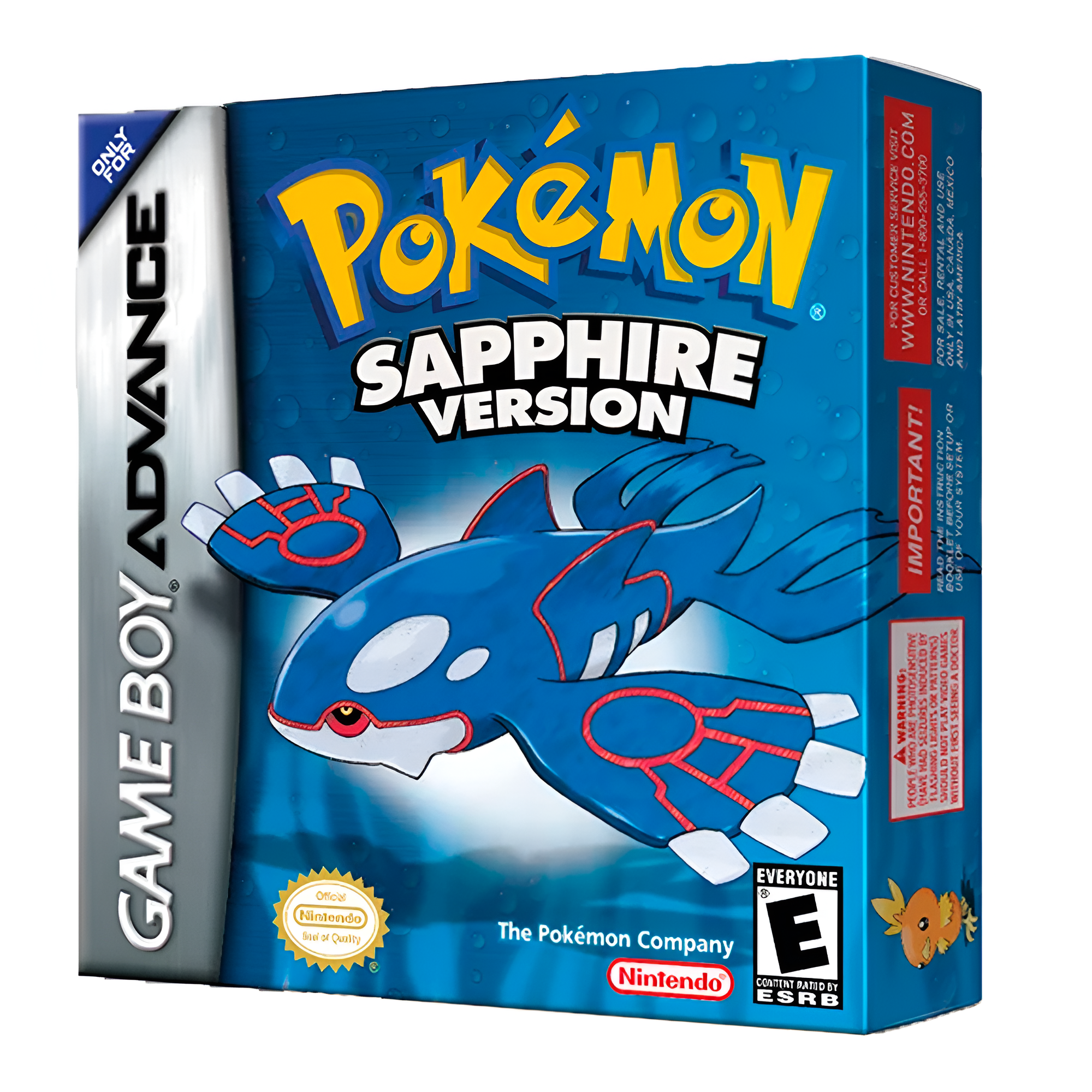 Pokémon Sapphire Gba Juego Físico En Caja Con Protección.