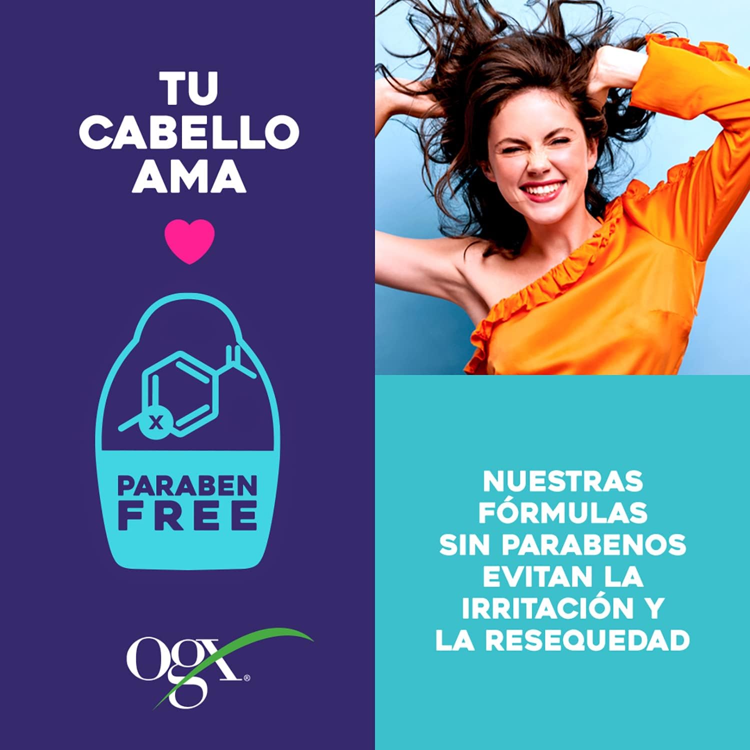 OGX Shampoo y Acondicionador Biotina y Colágeno 385 ml, Volumen Cabello Grueso, Sin Sulfatos, Kit 2 Piezas