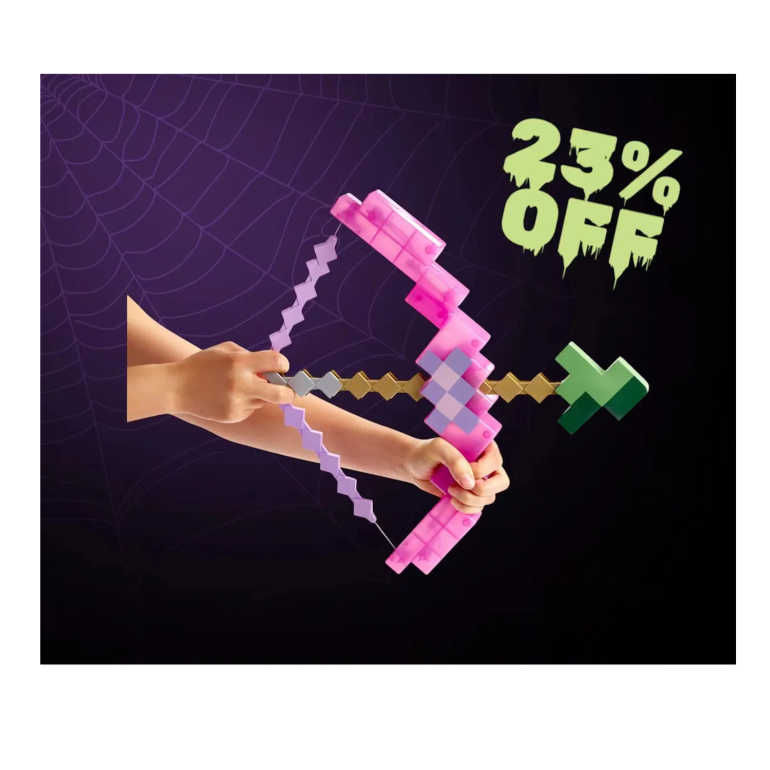Arco Mágico de Minecraft con Flecha en Forma de Poción | Juguete Coleccionable