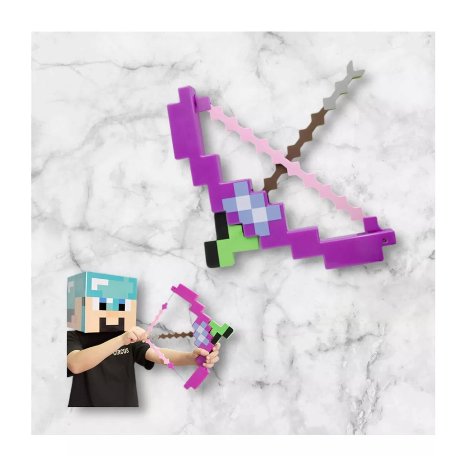 Arco Mágico de Minecraft con Flecha en Forma de Poción | Juguete Coleccionable