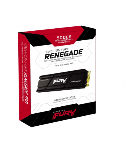 SSD Kingston FURY Renegade NVMe, 500GB, PCI Express 4.0, M.2 - Listo para PS5