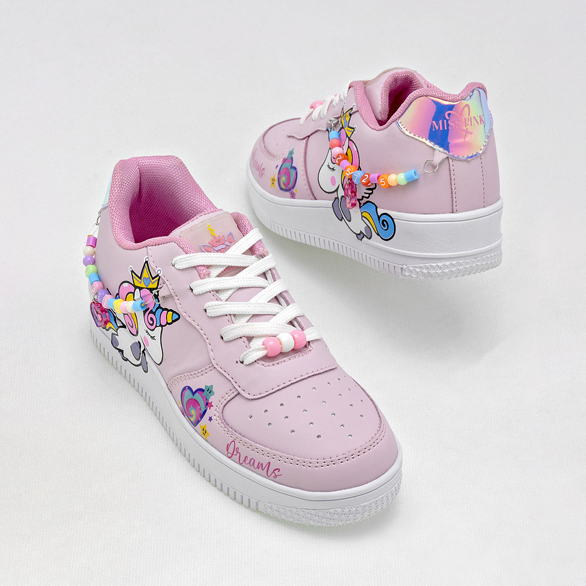 TENIS NIÑA MISS PINK SOFIA ROSA MULTICOLOR 