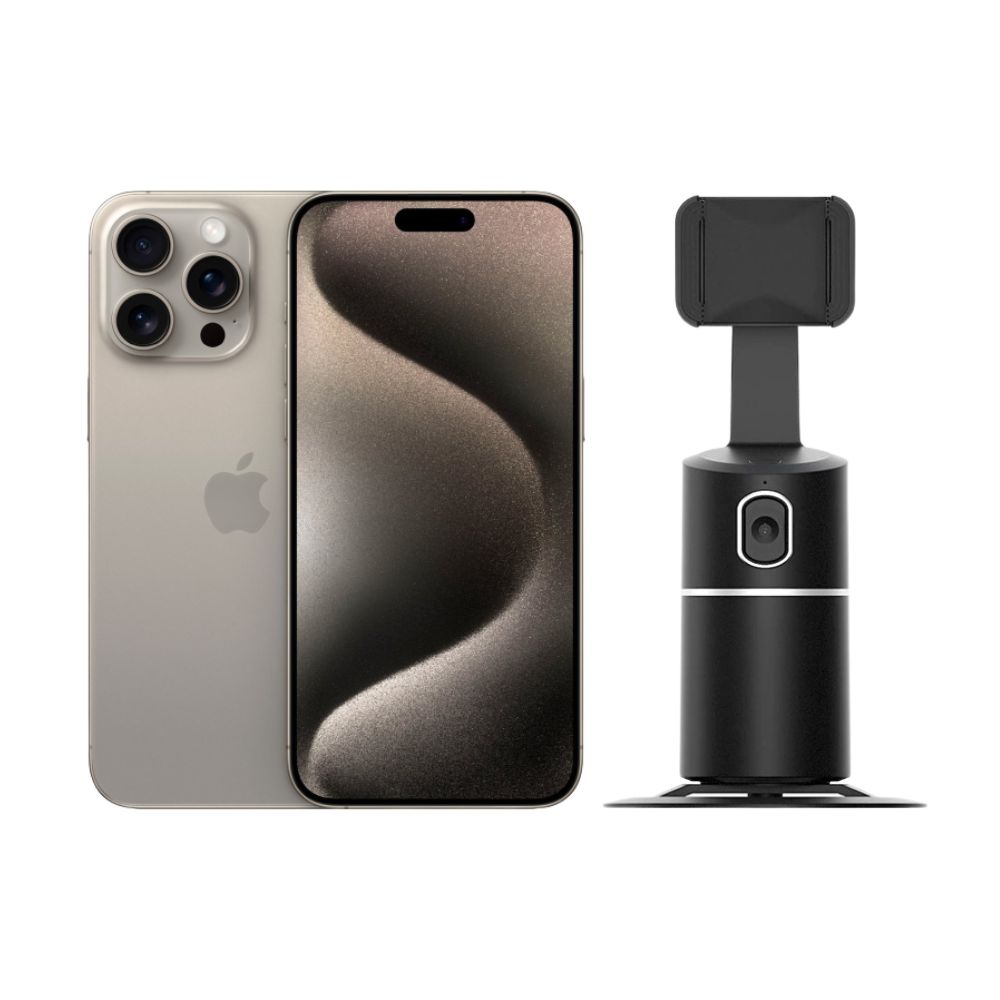 iPhone 15 Pro 128GB Natural CHIP Reacondicionado + Estabilizador