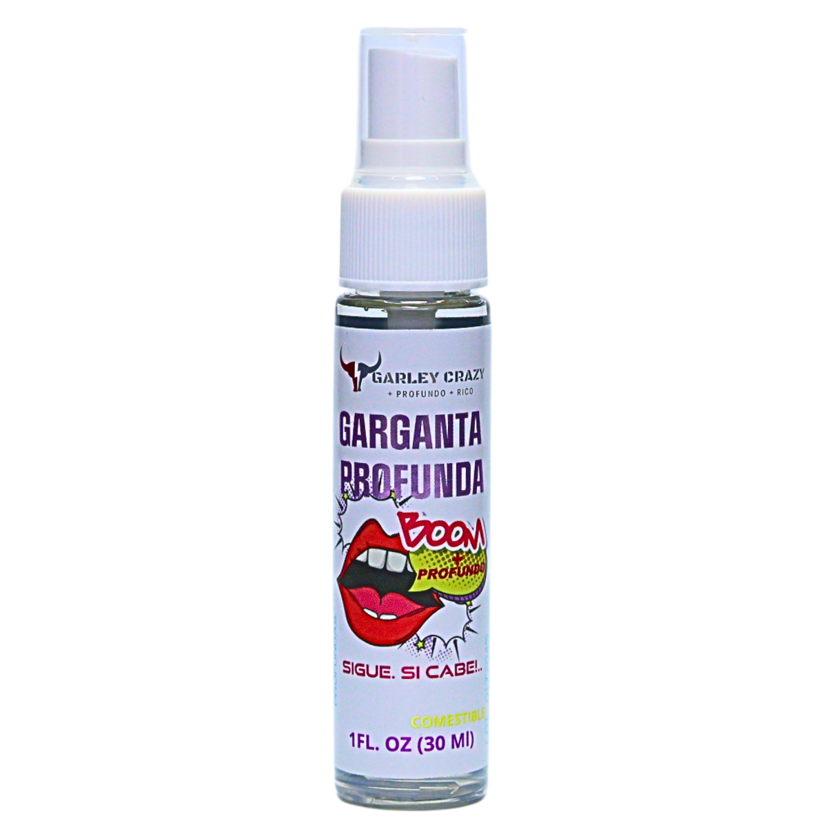 Garley Crazy Garganta Profunda Lubricante para sexo oral profundo 30ml Desensibilizador oral MENTA