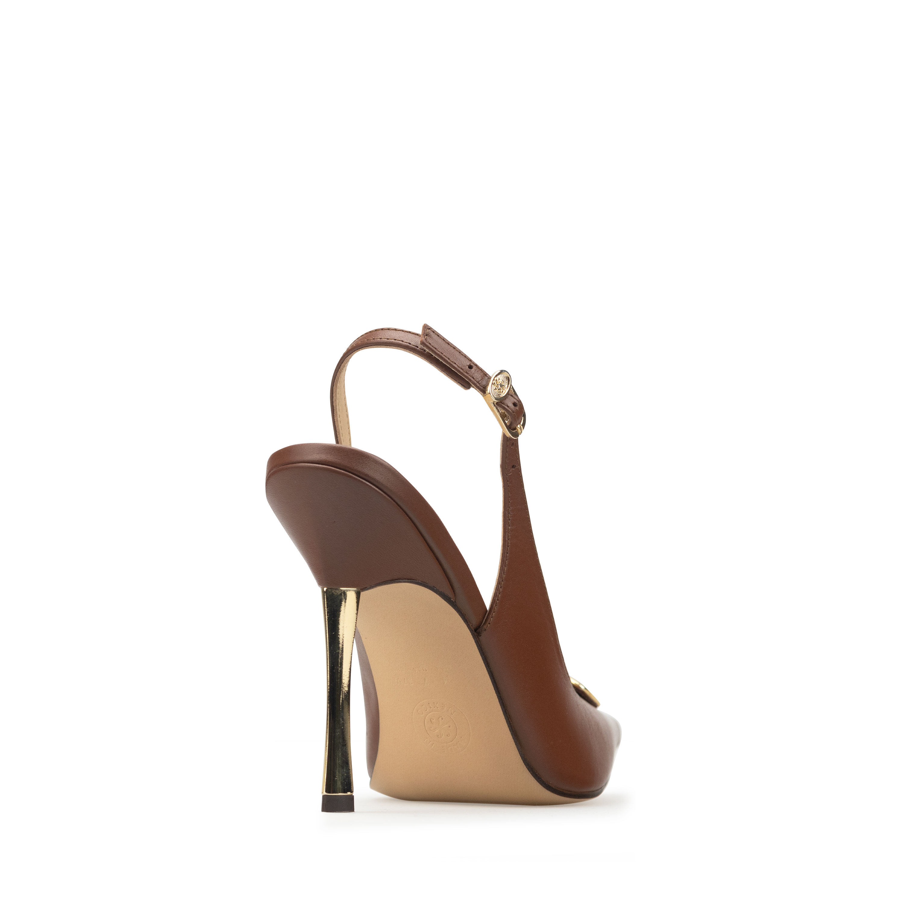 Zapatillas De Tacón Elegantes Para Mujer De Piel Davenia Mod. Carmen