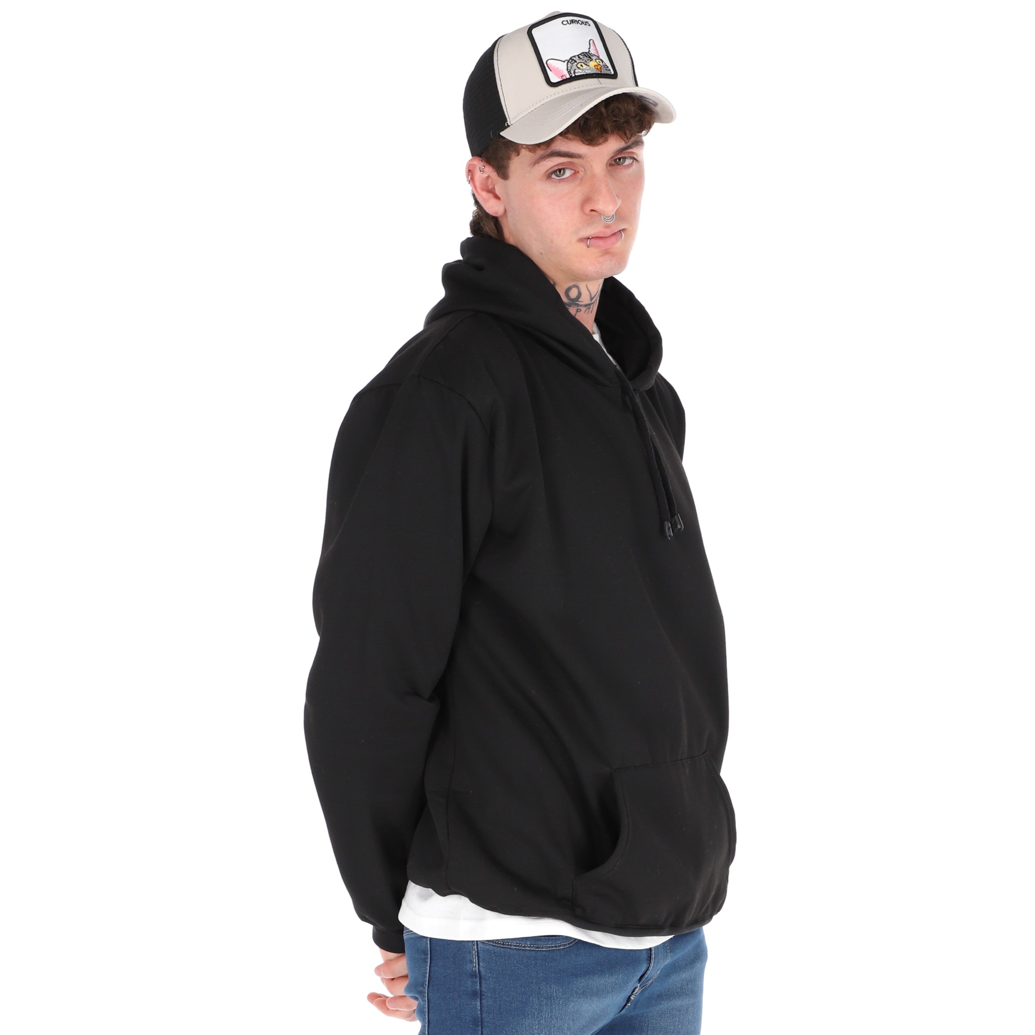 Paquete De 2 Sudaderas Hoodie Capucha Hombre Felpa Comodo