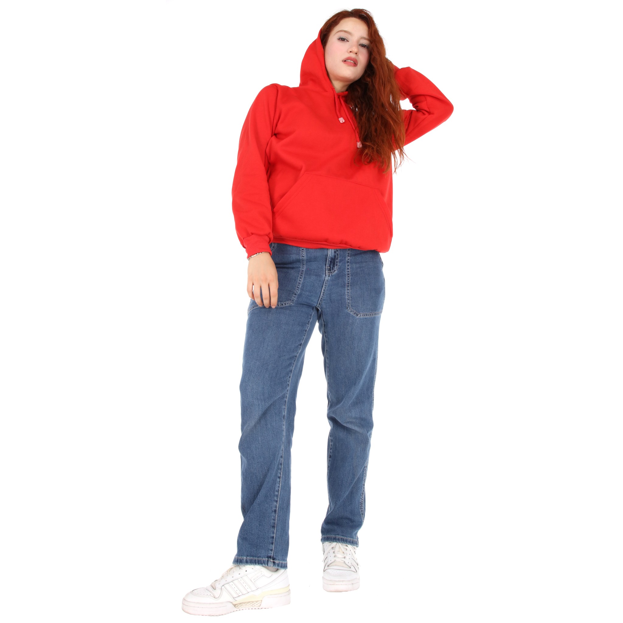Sudadera Con Capucha Color Rojo Para Mujer CHB Chili Beans Clothing Co..