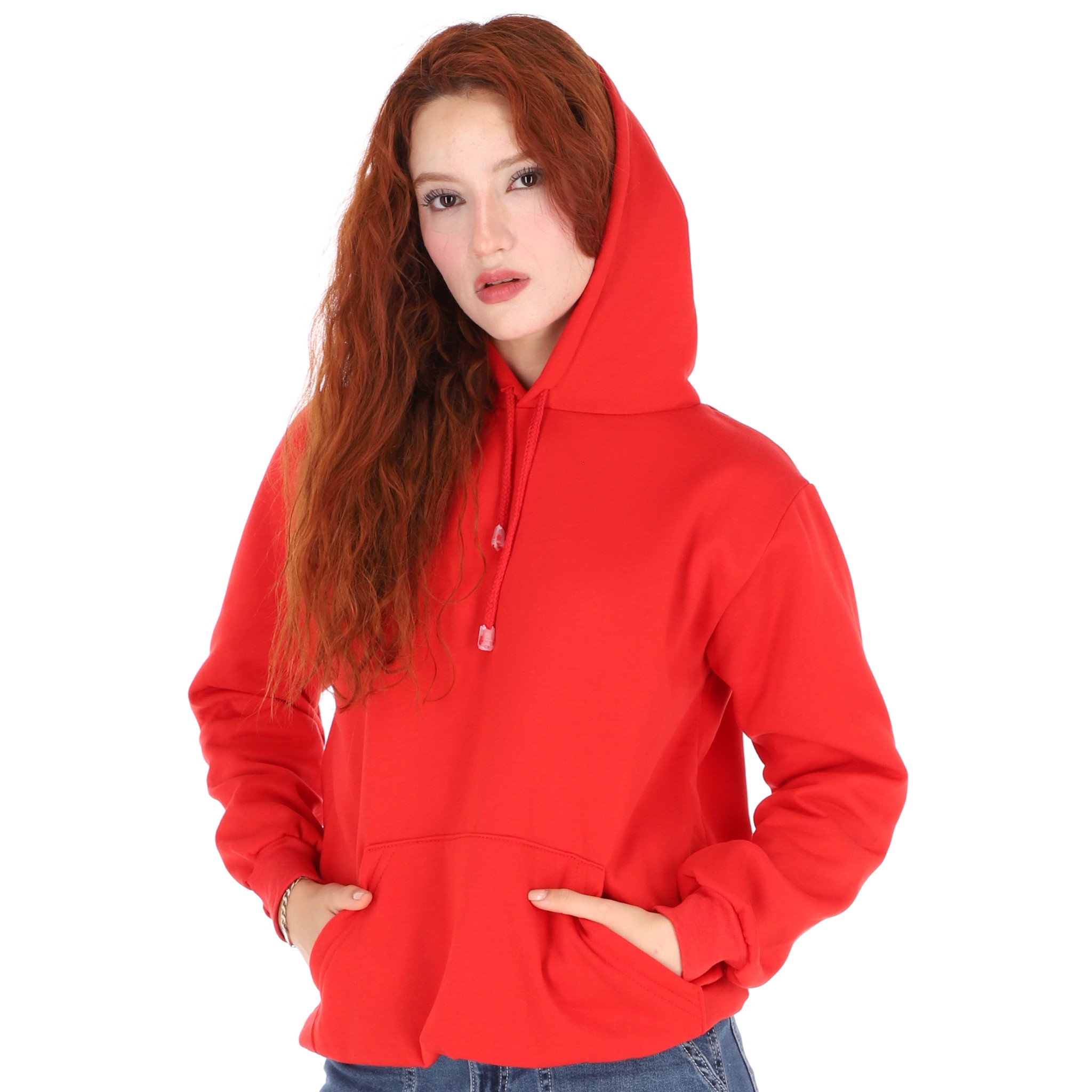 Sudadera Con Capucha Color Rojo Para Mujer CHB Chili Beans Clothing Co..