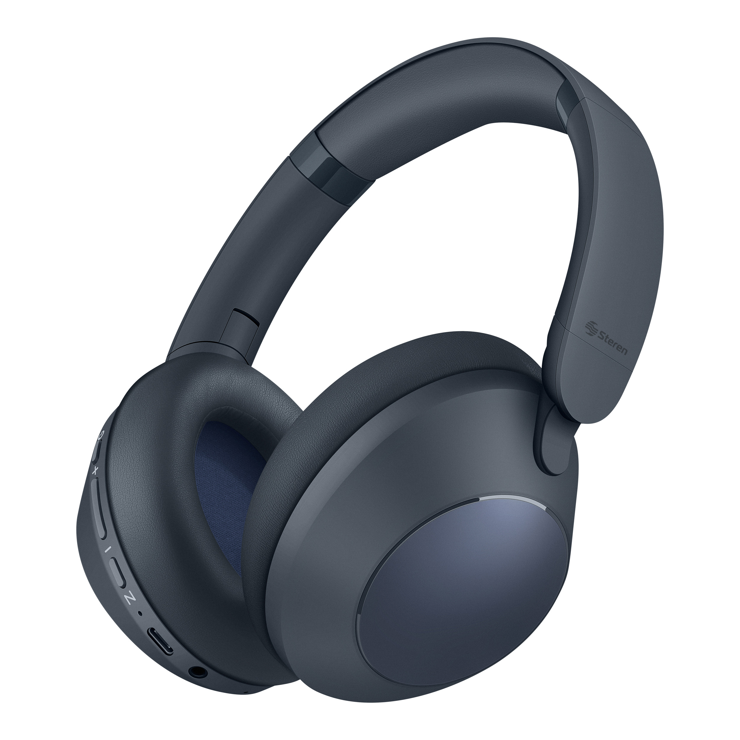 STEREN Audífonos Bluetooth con cancelación de ruido y batería de hasta 35 h Azules AUD-2560AZ