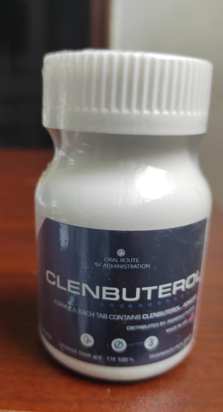 CLENBUTEROL - Clenbuterol - Oral - 40mg/tab 100 tabletas - Anabolic Pharma - Quema grasa acelerada con máxima definición y energía térmica