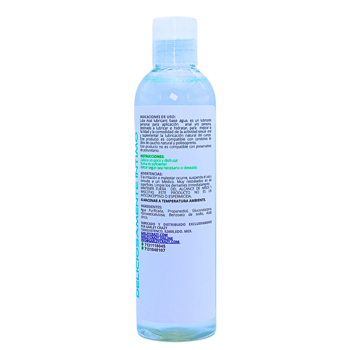 Garley Crazy  Anal Lubricant base agua 8.5fl.oz/250ml Luibricante Anal 
