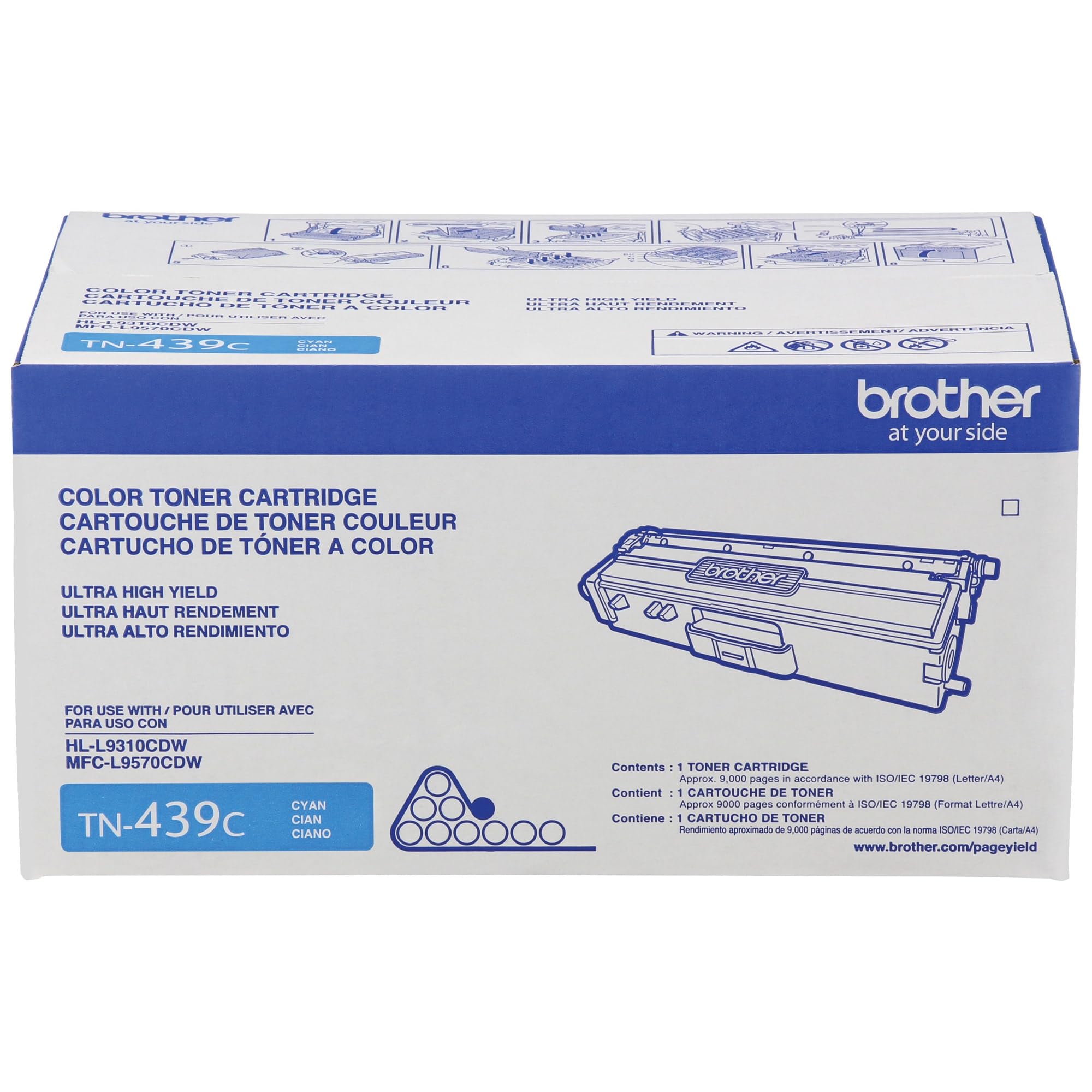 Kit De Toner Tn-439 Bk/c/m/y. 9k Páginas P/l9310cdw/l9570cdw