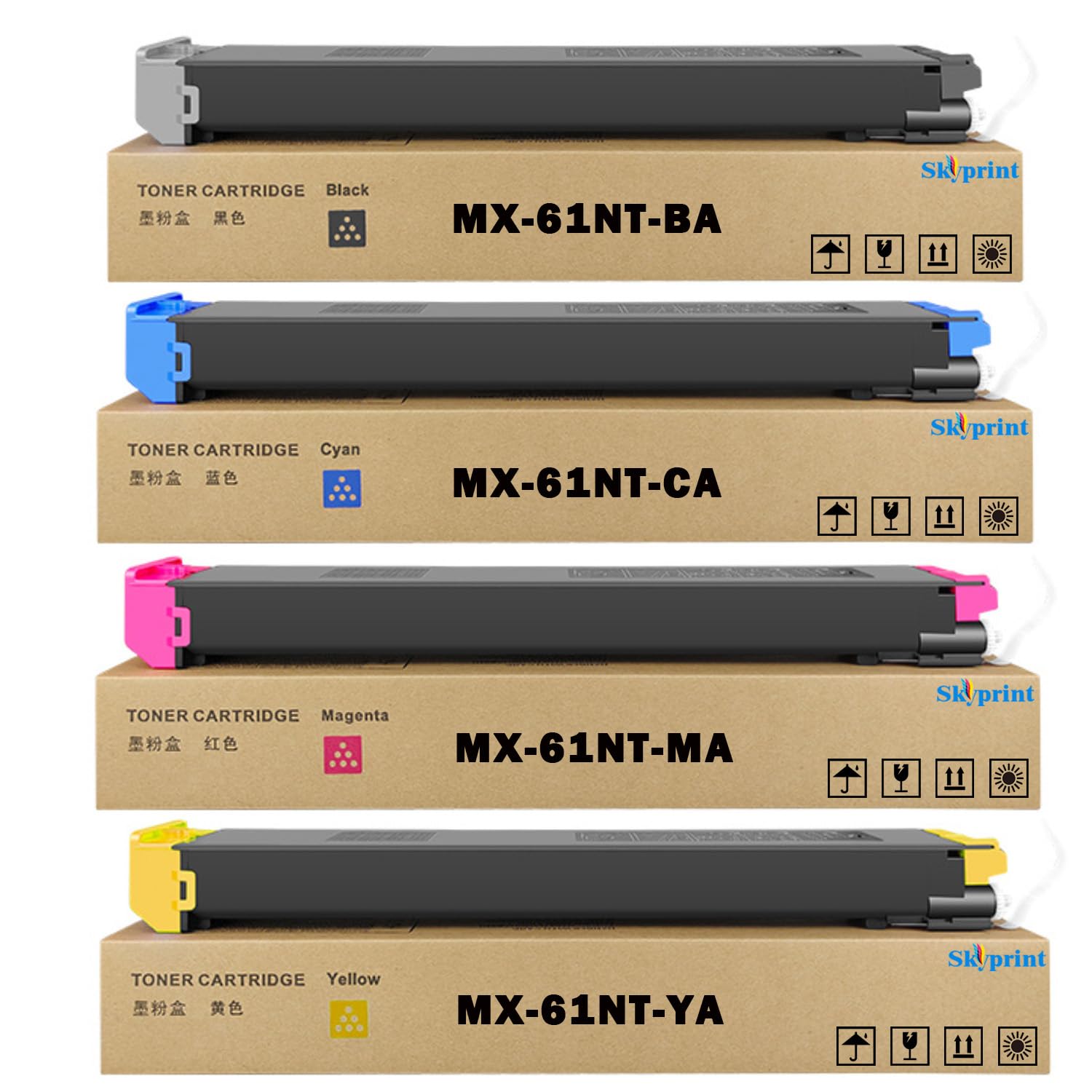 Kit De Toner Sharp Mx61nt P/mx3050v/mx3550v C,m,y 24k
