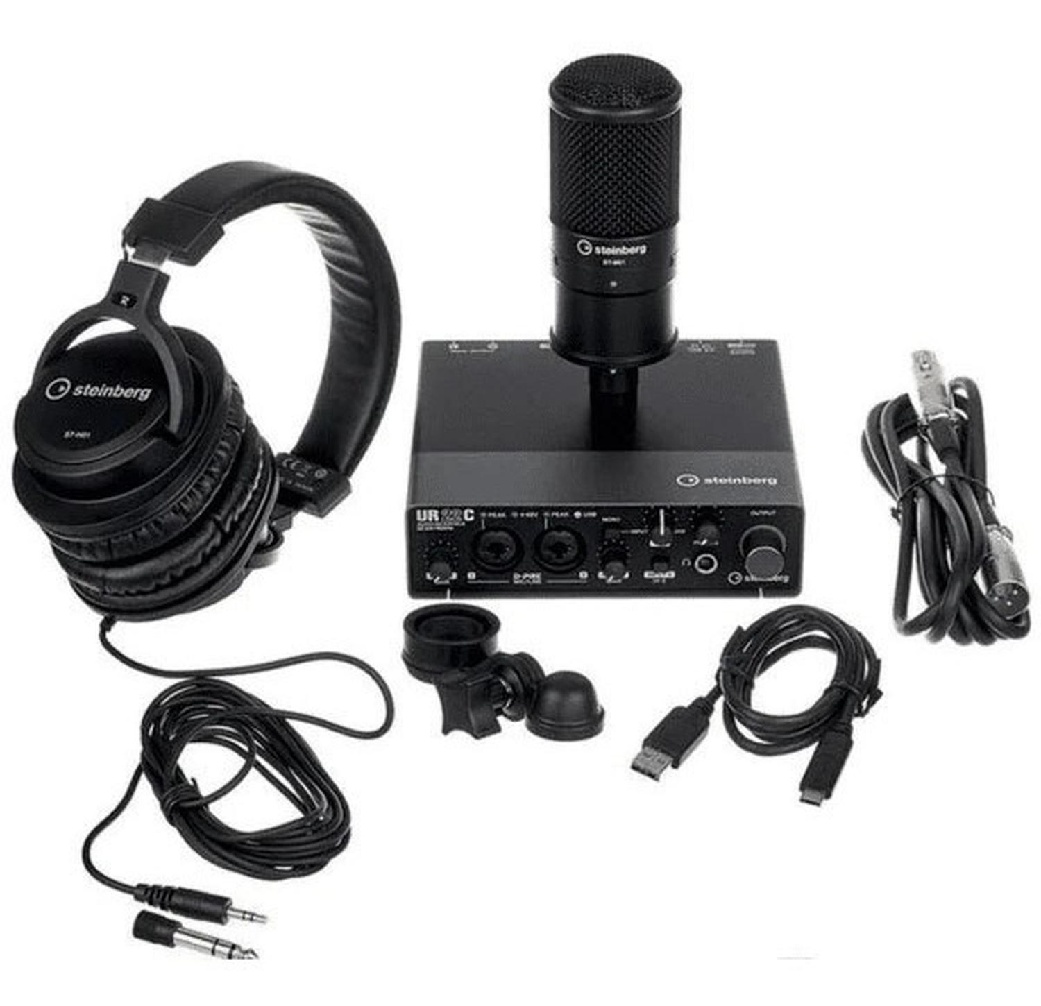 Steinberg UR22CRPACK Paquete de Grabación-Negro