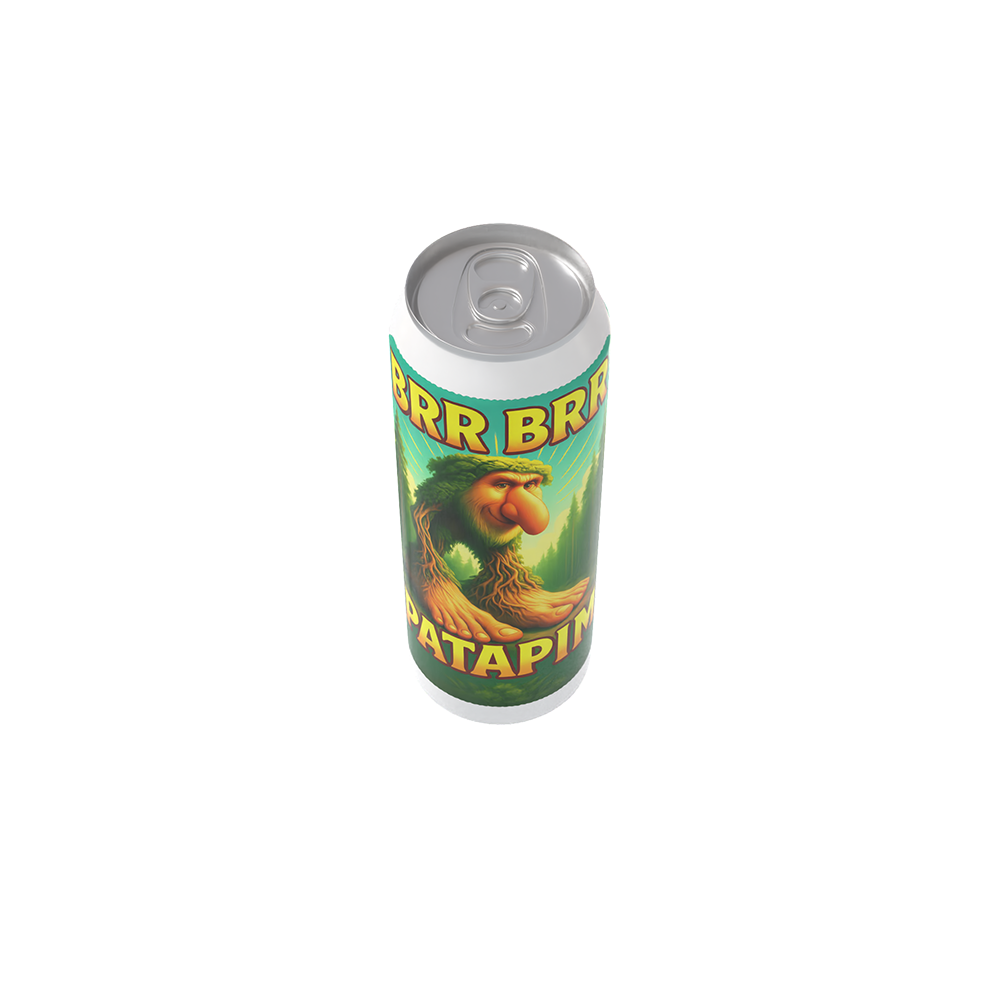 Termo Brr Brr Patapim I lata I acero inoxidable | Blanco | original | Viajero Metálico I 500ml