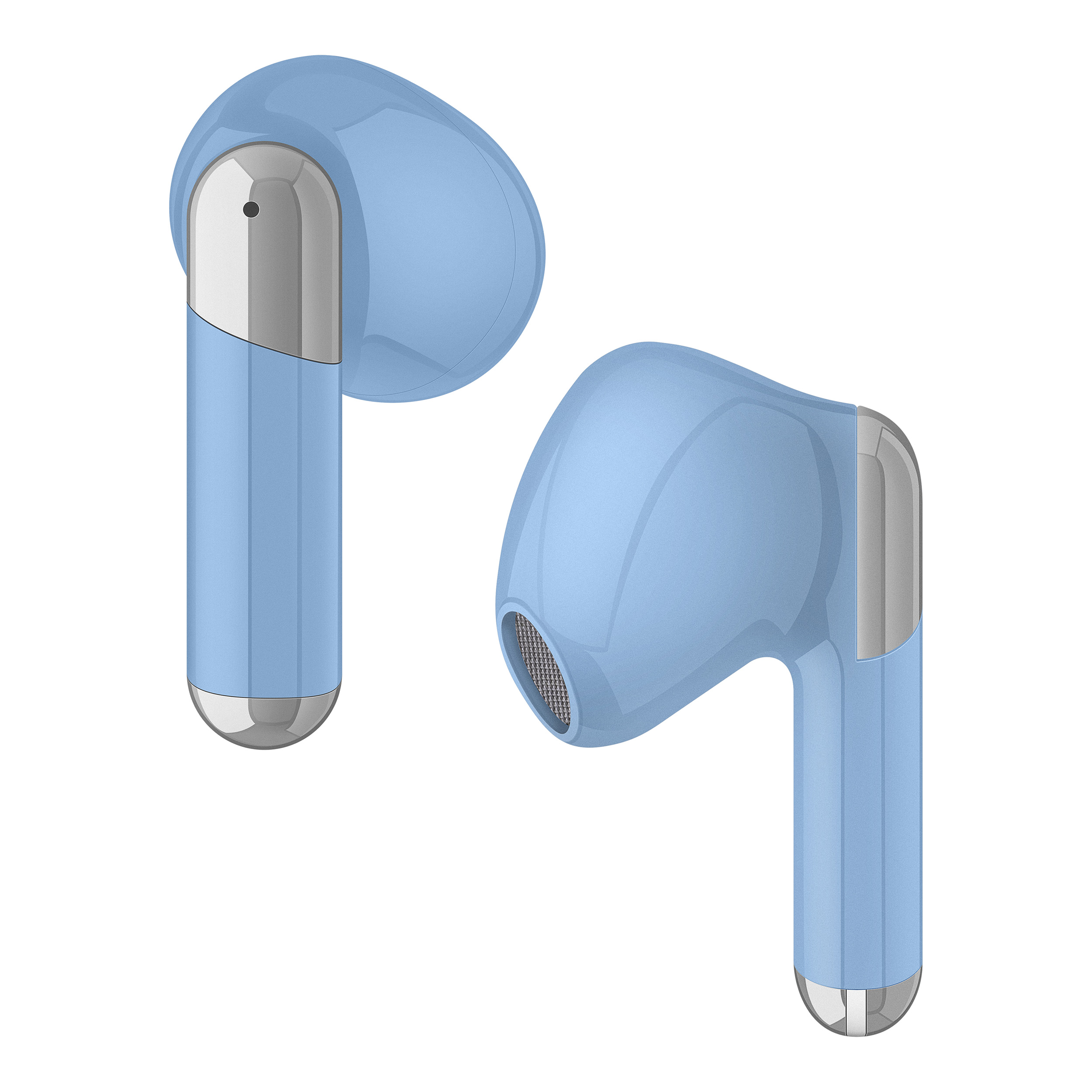 STEREN Audífonos Bluetooth Sport Touch True Wireless color azul AUD-7410AZ