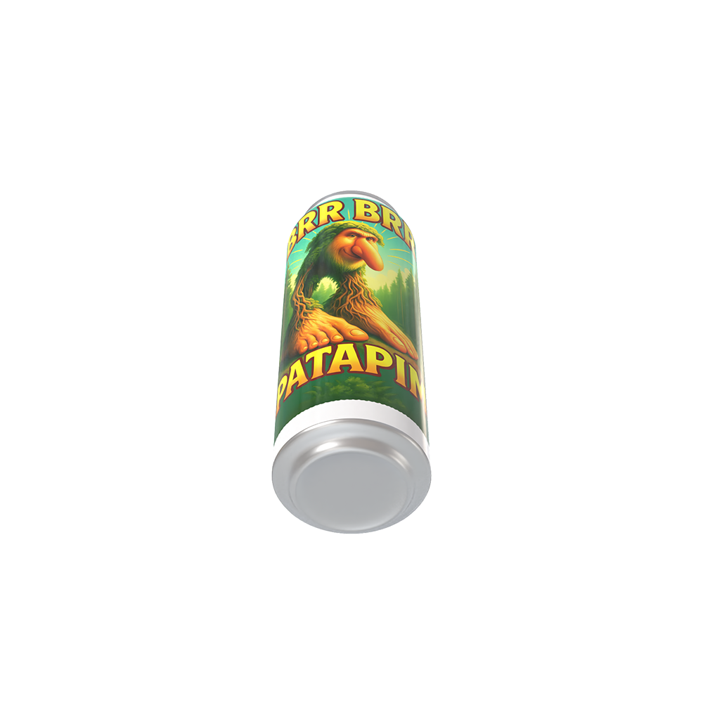 Termo Brr Brr Patapim I lata I acero inoxidable | Blanco | original | Viajero Metálico I 500ml