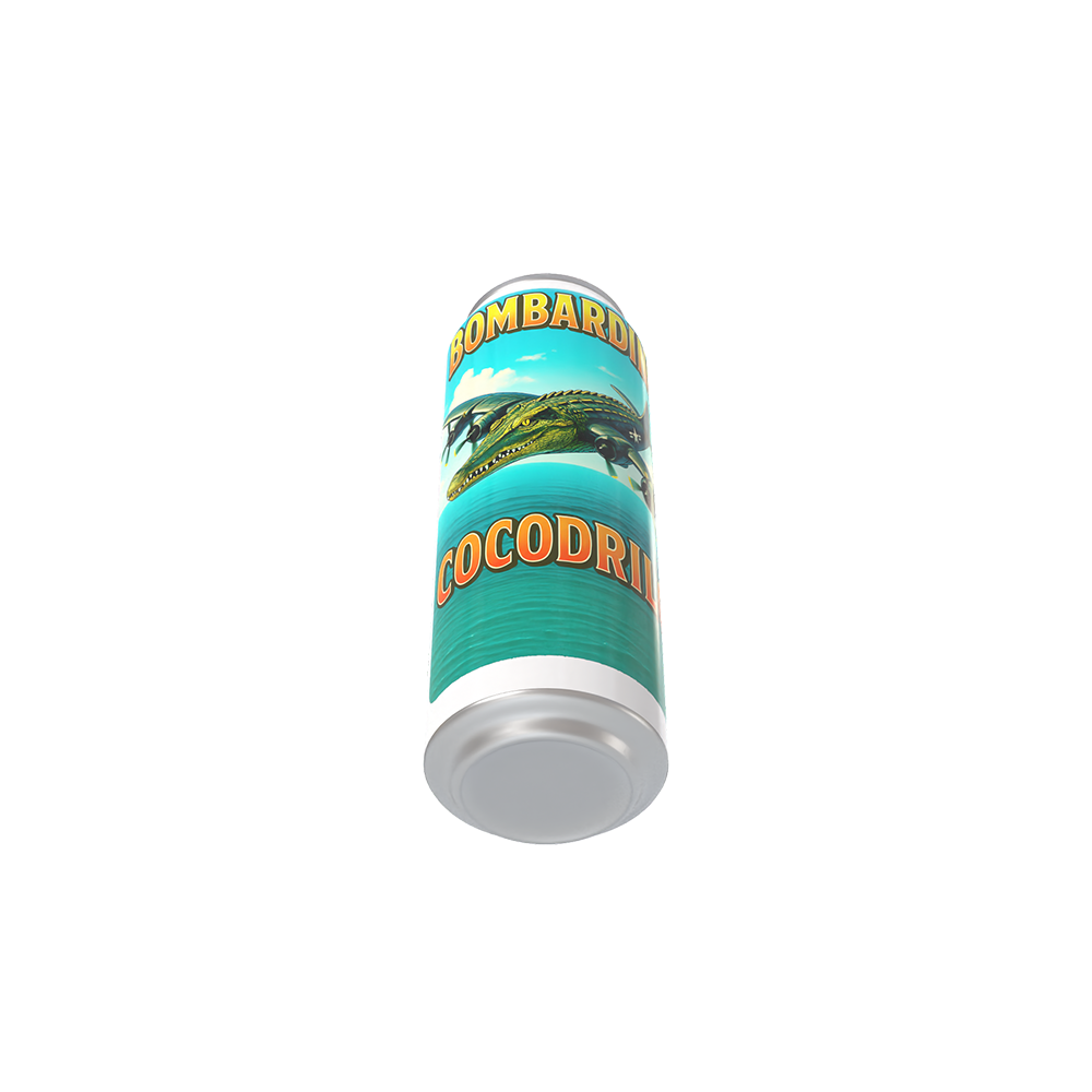 Termo Bombardero Cocodrilo I lata I acero inoxidable | Blanco | original | Viajero Metálico I 500ml