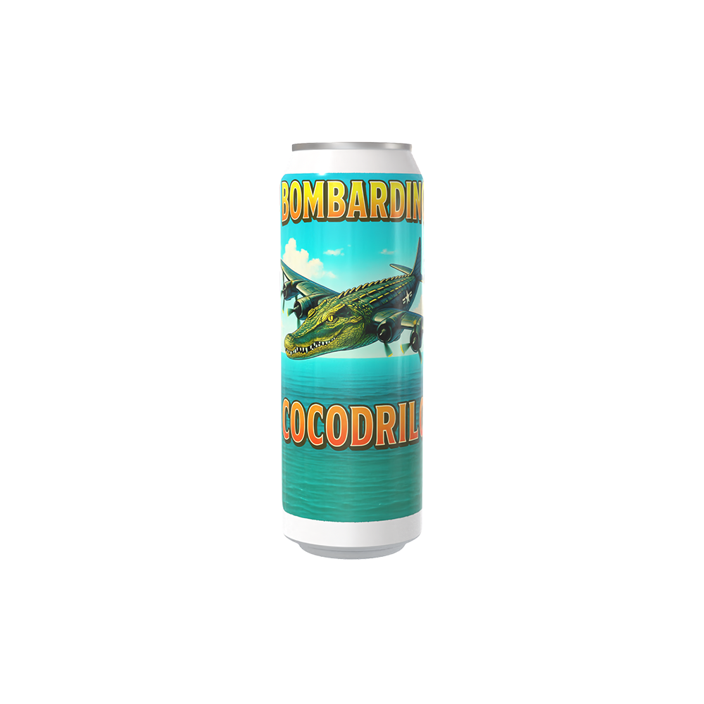 Termo Bombardero Cocodrilo I lata I acero inoxidable | Blanco | original | Viajero Metálico I 500ml