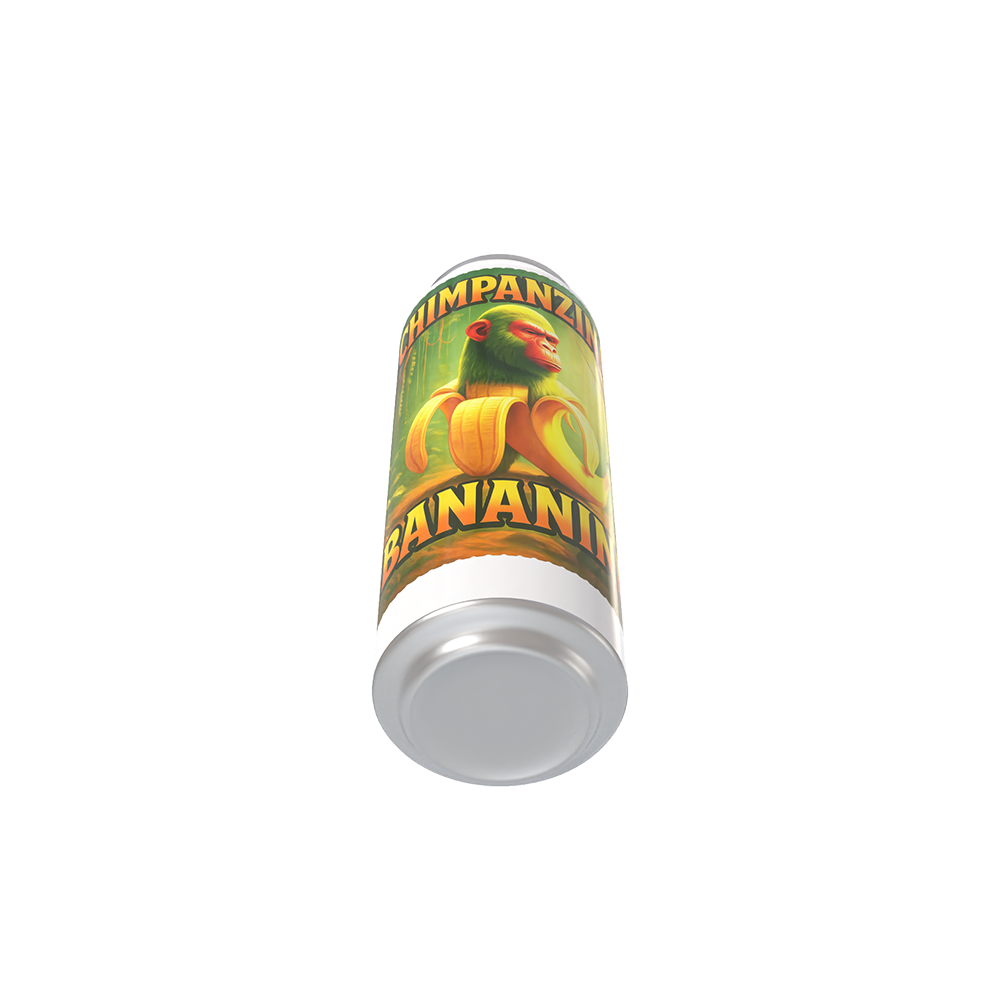 Termo Chimpanzini Bananini I lata I acero inoxidable | Blanco | original | Viajero Metálico I 500ml