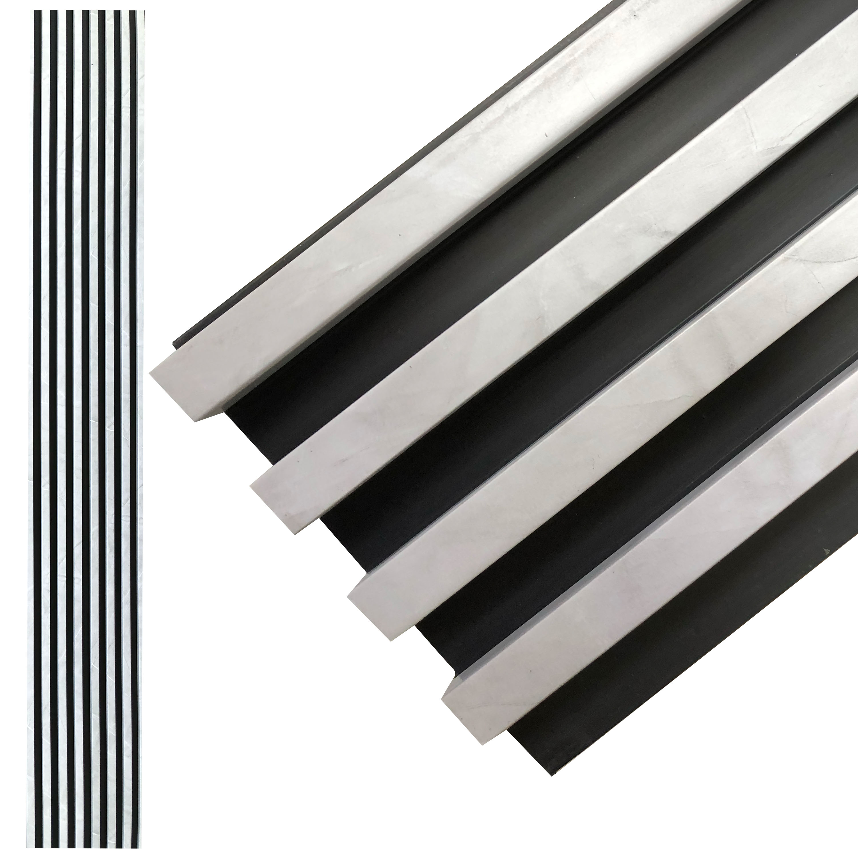 Lambrín Panel Decorativo Madera Wpc 14 Pzas 290cm x 17cm Mármol