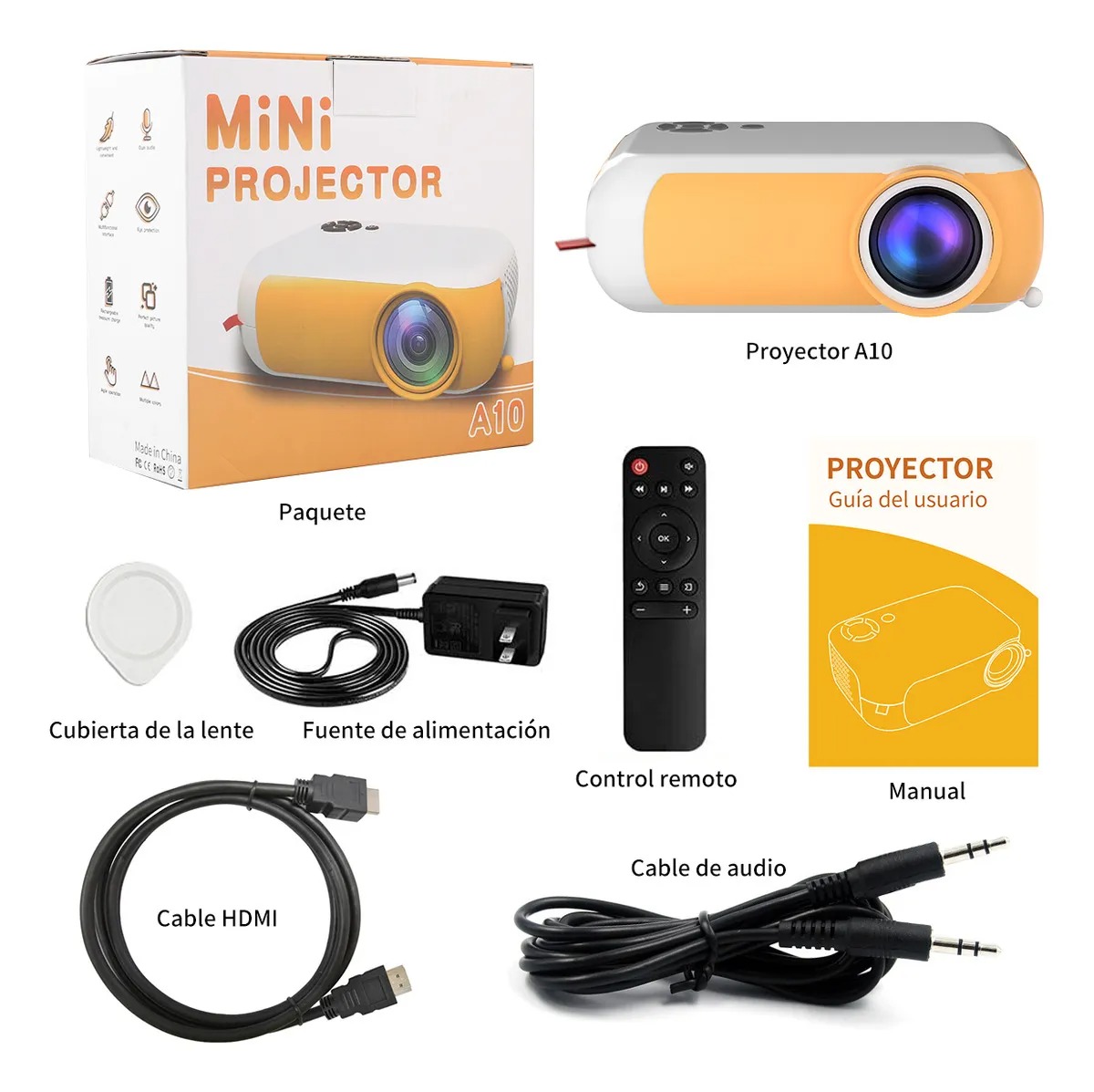 Mini Proyector Led Portatil 1080p Hd Ourlife A10