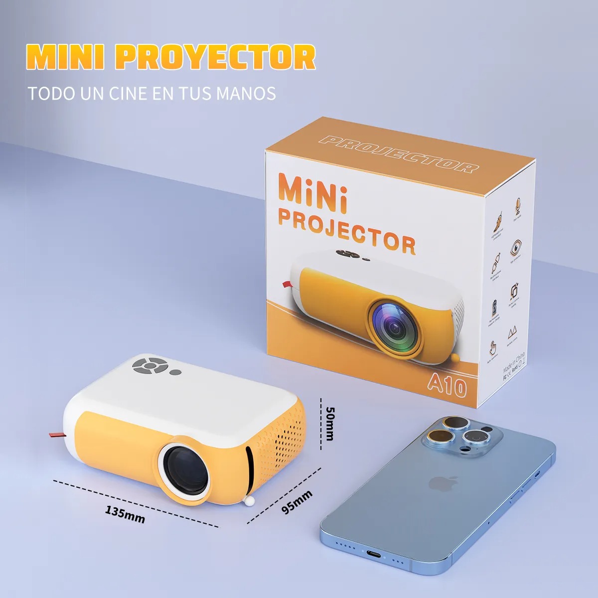 Mini Proyector Led Portatil 1080p Hd Ourlife A10