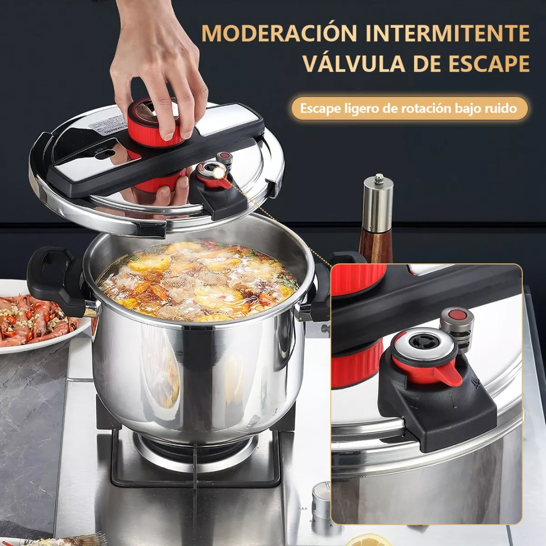 Olla De Presion Acero Inoxidable 8l Con Válvula De Seguridad