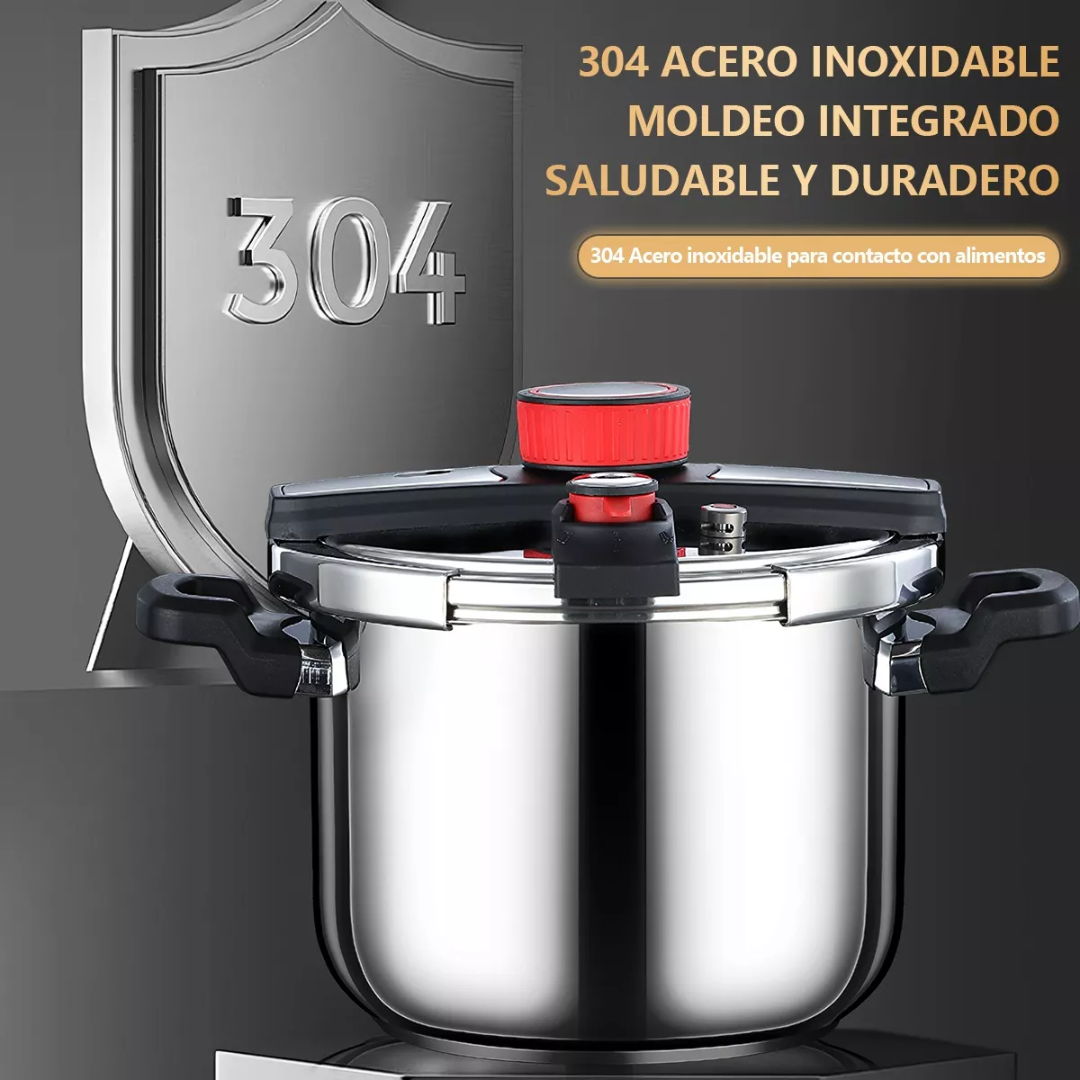 Olla De Presion Acero Inoxidable 8l Con Válvula De Seguridad