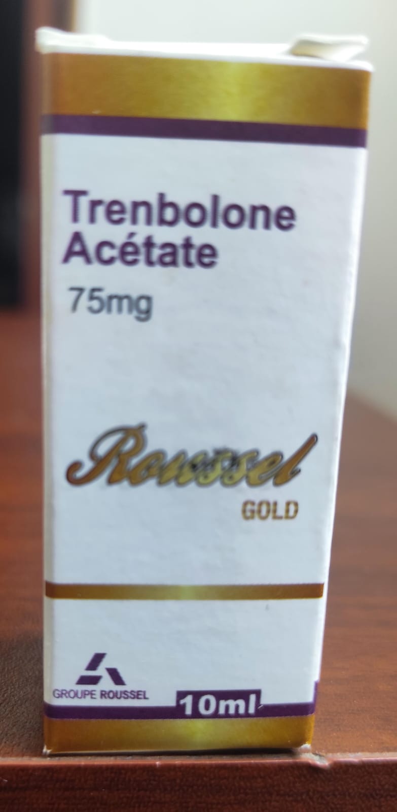TRENBOLONE ACETATE - Trembolona Acetato - Inyectable - 75mg/ml 10ml - Roussel Gold - Definición brutal y ganancia seca con fuerza de élite