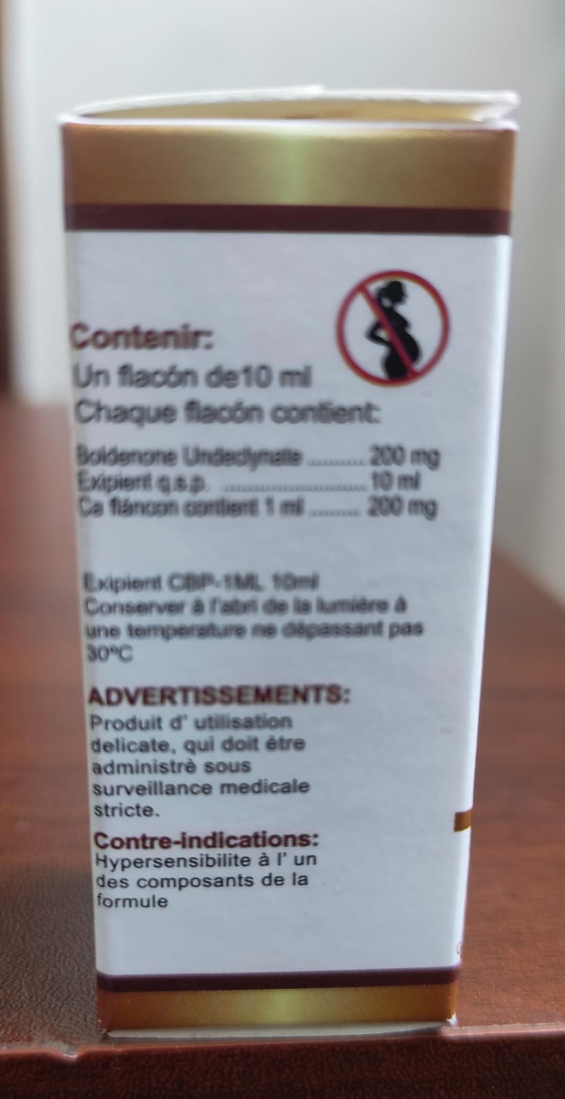 BOLDENONE UNDECLYNATE - Boldenona - Inyectable - 200mg/ml 10ml - Roussel Gold - Volumen magro duradero con resistencia y vascularización al máximo