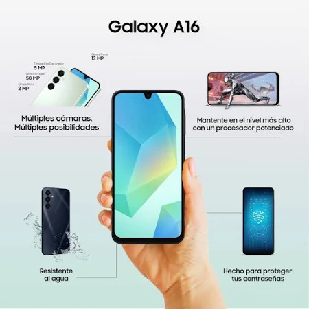 Celular Samsung Galaxy A16 4GB RAM 128 GB Verde